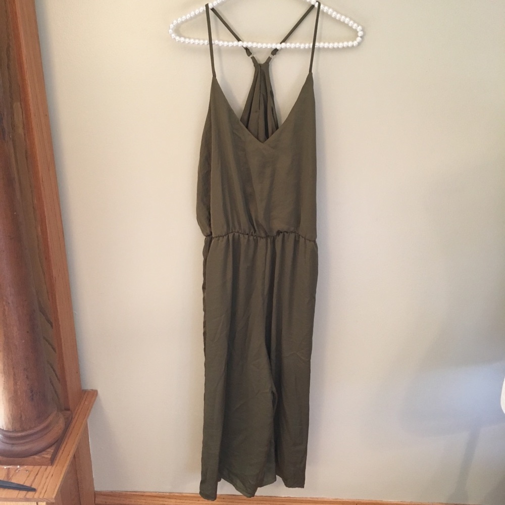 Xhilaration olive jumpsuit size M